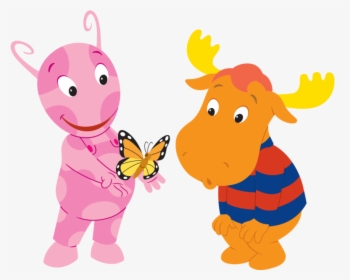 Uniqua And Tyrone Looking At Butterfly - Uniqua Tyrone The Backyardigans, HD Png Download, Free Download