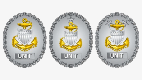 Former Uscg Unit Command Cpo Identification Badges - Command Master Chief, HD Png Download, Free Download