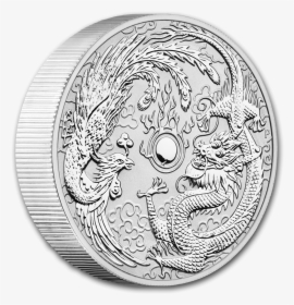 Купить Серебряную Монету Дракон, HD Png Download, Free Download