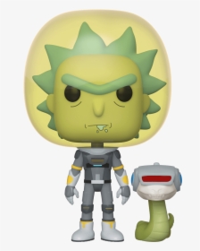 Rick And Morty Space Rick With Snake Pop Vinyl Figure - Funko Rick Y Morty, HD Png Download, Free Download