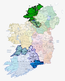 Map Of Ireland - Clan Map Ireland Mcgrath, HD Png Download, Free Download