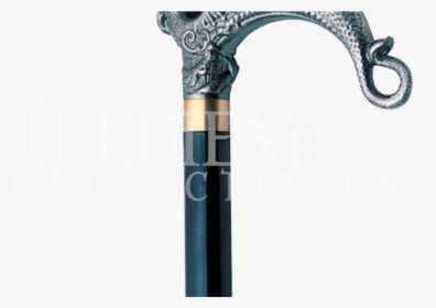 Silver Dragon Sword Cane Medieval, Dragons And Walking - Firearm, HD Png Download, Free Download