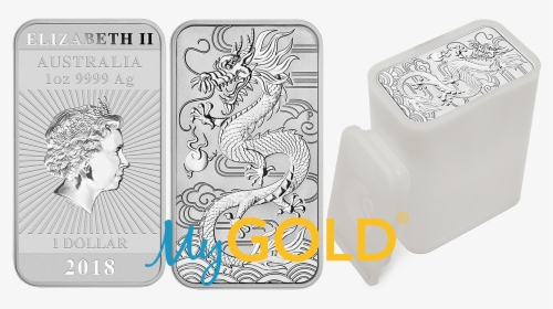 Buy 1oz Perth Mint Silver Rectangular Dragon Bullion - Coins, HD Png Download, Free Download