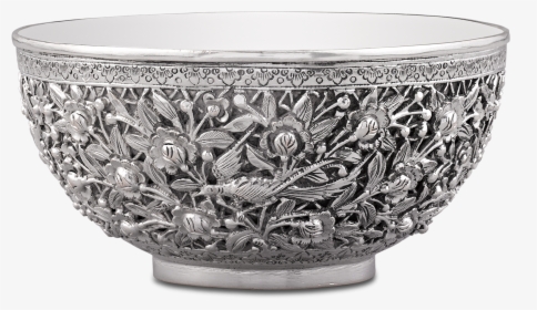 Chinese Export Silver Bowl - Ceramic, HD Png Download, Free Download