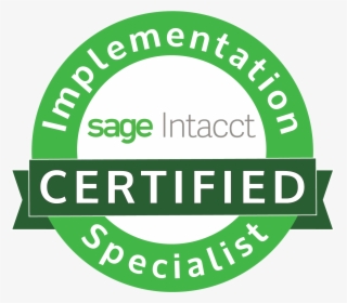 Certified Sage Intacct Implementation Specialist Logo - Sage Group, HD Png Download, Free Download