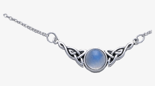 Celtic Moonstone Necklace - Green Necklace Silver Celtic, HD Png Download, Free Download