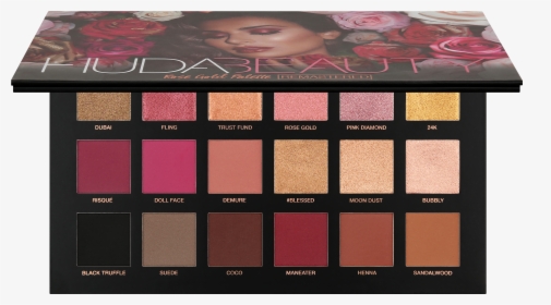 Rose Gold Palette Remastered, , Hi-res - Huda Beauty Eyeshadow Palette Rose Gold, HD Png Download, Free Download