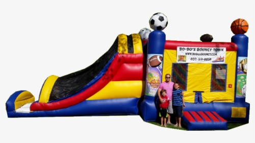 Sports Bounce House With A Slide - Inflatable, HD Png Download, Free Download