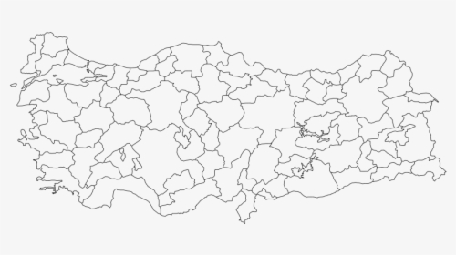800px Turkey Provinces Blanksvg - Turkey Blank Map Regions, HD Png Download, Free Download