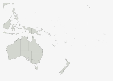 File - Blind Map Of Australia And Oceania, HD Png Download, Free Download