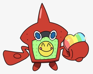 #pokemon #rotom #dex #rainbow #pokebeans #freetoedit - Rotom Dex Smiling, HD Png Download, Free Download