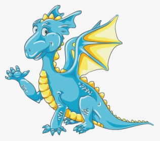 Ch B *✿* Castillos Y Dragones ✿ Butterfly Fairy, Dragon - Blue And Yellow Dragon, HD Png Download, Free Download