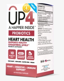 Up4 Heart Health Probiotic Package - Probiotic For Heart Disease, HD Png Download, Free Download