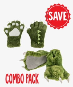 Paw Set - Boys Dinosaur Claw Slippers, HD Png Download, Free Download