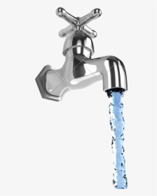 Plumbing Spout,plumbing,bathtub Accessory,clip Art - Water Pouring From Tap, HD Png Download, Free Download
