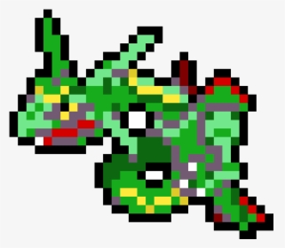 Shiny Rayquaza Pixel Art, HD Png Download, Free Download