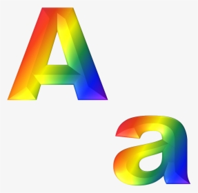 Alphabet A Abc - Huruf A Rainbow, HD Png Download, Free Download