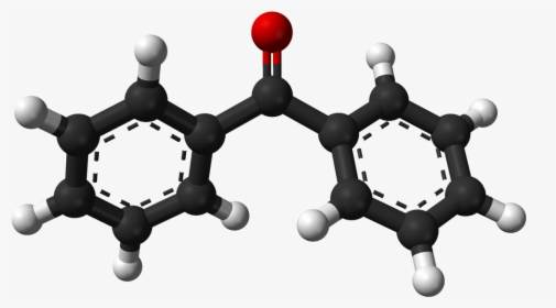 Benzophenone From Xtal Stable Phase 1968 3d Balls - Benzophenone Molecular Structure, HD Png Download, Free Download