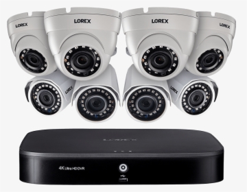8-channel Security System With Eight 1080p Hd Outdoor - Closed-circuit Television, HD Png Download, Free Download