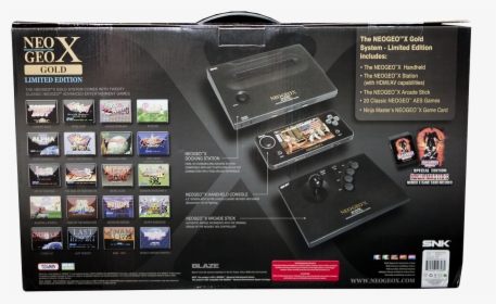 Neo Geo X Gold Limited Edition Box Back - Neo Geo, HD Png Download, Free Download