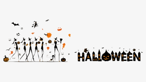 Halloween Silhouette Poster Banner - Banner Halloween Png, Transparent Png, Free Download