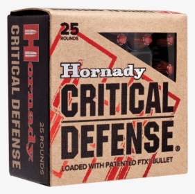 Hornady Critical Defense 9mm, HD Png Download, Free Download