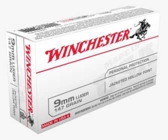 Usa9jhp Box Image - Winchester 127 Gr 9mm, HD Png Download, Free Download