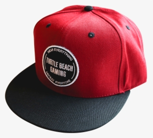Gear Up With This Red/black Turtle Beach Snapback Cap - Baseball Cap, HD Png Download, Free Download