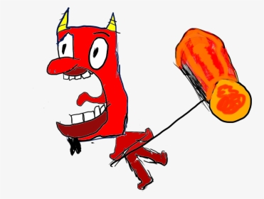 Smash On Satan - Cartoon, HD Png Download, Free Download