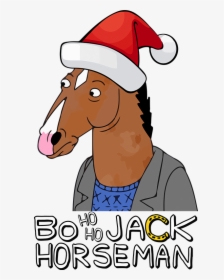 Bojack Horseman Funny Christmas Adult Kids T-shirt - Bojack Horseman, HD Png Download, Free Download