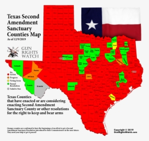 Second Amendment Sanctuary Counties In Texas, HD Png Download, Free Download