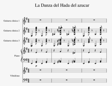 Danza Del Hada De Azucar Partitura, HD Png Download, Free Download