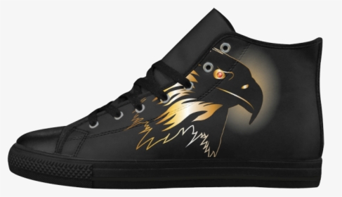 Eagle In Gold And Black Aquila High Top Microfiber - Skate Shoe, HD Png Download, Free Download
