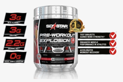 Featured Mx Pre Workout Explosion Desktop - Six Star Pre Workout Ripped, HD Png Download, Free Download
