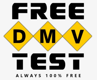 Free Dmv Test Large Icon - Sign, HD Png Download, Free Download