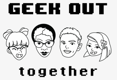 Geekouttogetherlogo - Png - Line Art, Transparent Png, Free Download