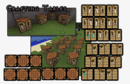 Minecraft Crafting Table Texture Pack, Hd Png Download - Minecraft Crafting Table Texture Pack, Transparent Png, Free Download