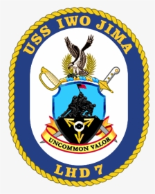Uss Iwo Jima Coa - Uss Iwo Jima (lhd-7), HD Png Download, Free Download