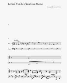 Letters From Iwo Jima Trumpet Sheet Music, HD Png Download, Free Download
