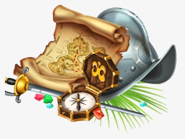 Map-helmet - Game Treasure Vector, HD Png Download, Free Download