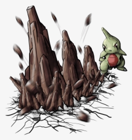Larvitar Stone Edge By Yggdrassal - Illustration, HD Png Download, Free Download