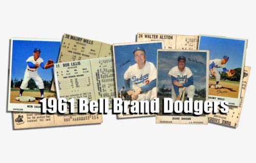 1961 Bell Brand Dodgers Baseball Cards - College Softball, HD Png Download, Free Download