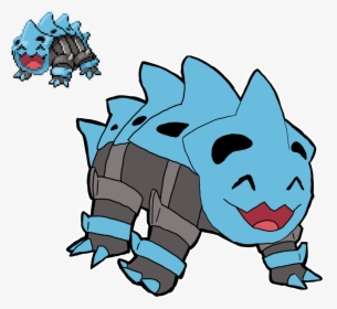 Wyronwe Found This Fusion Of Wynaut And Lairon In The - Lairon Pokemon, HD Png Download, Free Download