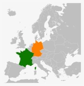 Map Of Germany And France 18 Relations Wikipedia - Dov È L Ucraina, HD Png Download, Free Download