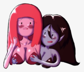Princess Bubblegum And Marceline, Adventure Time © - Cartoon, HD Png Download, Free Download