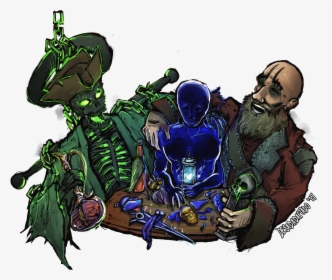 Fairgraves And Weylam Roth Sharing A Drink With A Harbinger - Path Of Exile Character Art, HD Png Download, Free Download