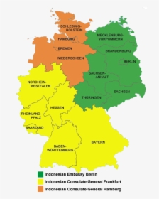Germany Flag Map , Png Download - Vita Cola East Germany, Transparent Png, Free Download