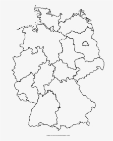 Germany Map Coloring Page - West Nil Virus Deutschland, HD Png Download, Free Download