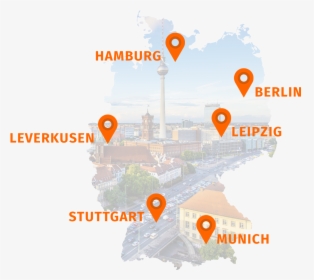 Germany Roadshow Destinations - Deutschland Karte, HD Png Download, Free Download
