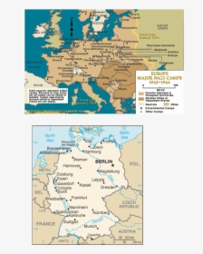 Picture - Europe Major Nazi Camps, HD Png Download, Free Download